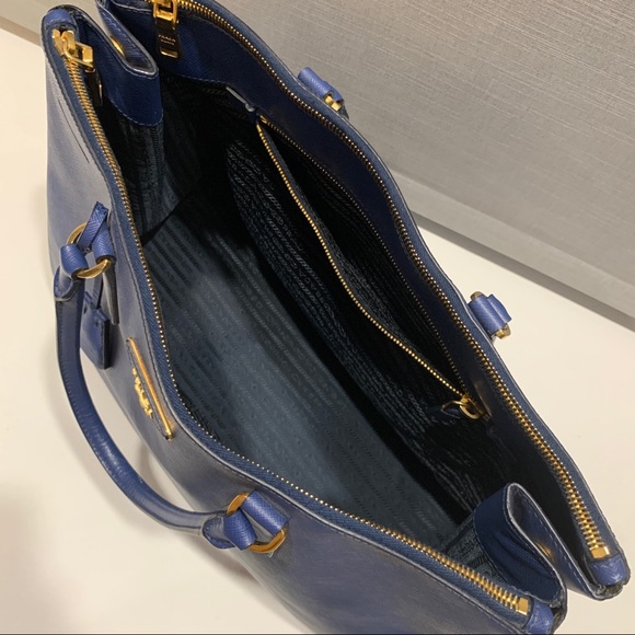 Prada Blue Saffiano Lux Tote Bag- Listing 1 - Picture 5 of 16